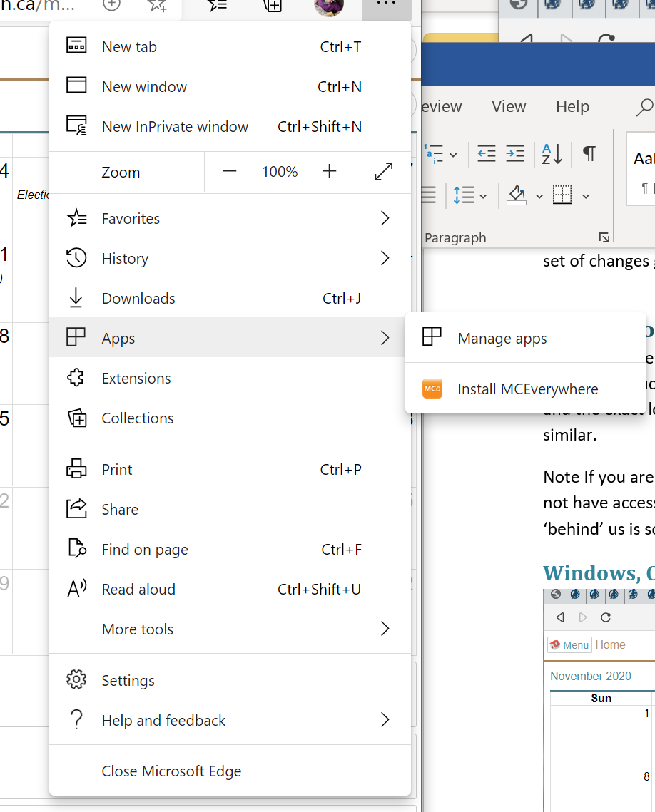 Install MCe in New Edge